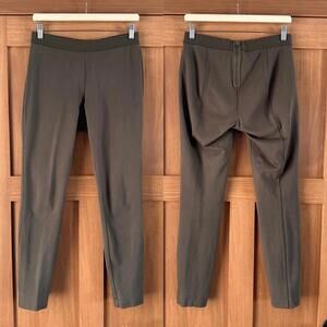J.Crew Pixie Ponte Pant Stretch in Olive Green Back Zipper Women’s size 10R